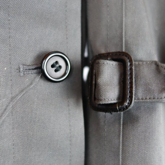 Vintage Burberrys Wool & Nova Check Lined Double Breasted Trench Coat, Size XL - Picture 10 of 16